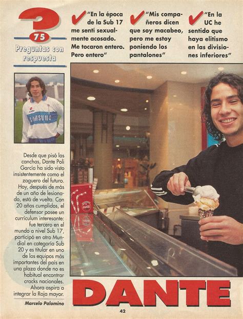 Dante eugenio poli garcía (born 15 august 1976) is a chilean football pundit and former player. Partidos de la Roja: Dante Poli