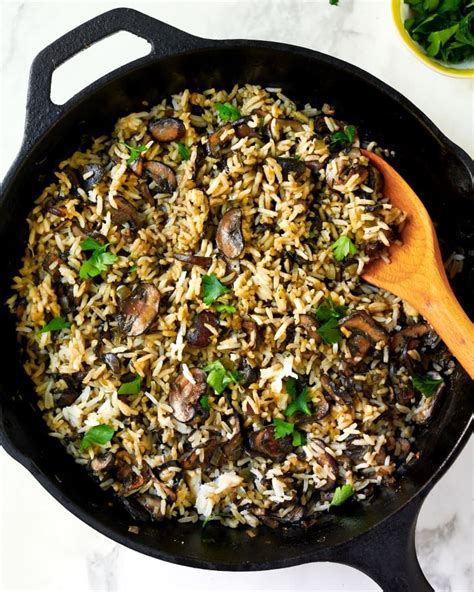 Transform Leftover Rice Into Easy Creamy Mushroom Rice Pilaf Recipe