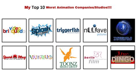 My Top 10 Worst Animation Companiesstudios By Jacobstout On Deviantart