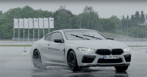 Bmw Takes The M8 Competition Out For Rainy Day Drifting Fun