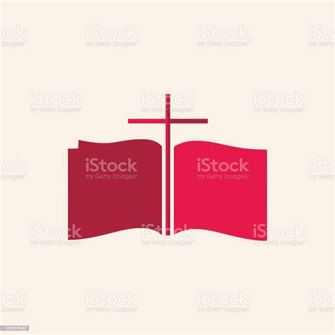 Vetores De Logotipo Cristão Cruz De Jesus Cristo E Bíblia Aberta E Mais