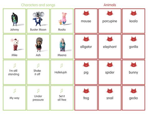 free printable charades cards with pictures