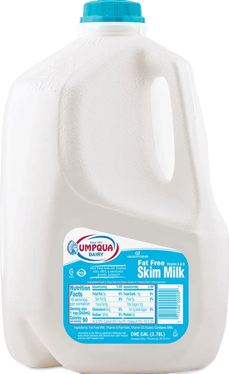 Fat Free Skim Milk Umpqua Dairy
