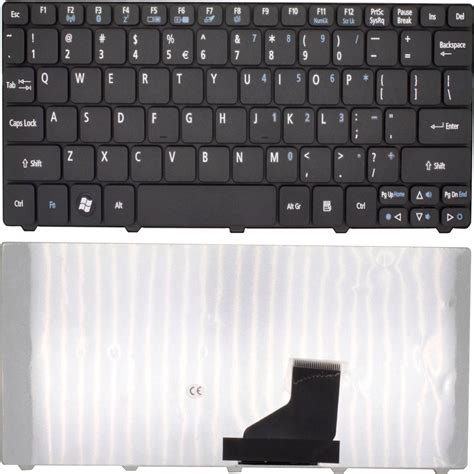 Acer Aspire One D257 Zh9 Laptop Keyboard Us Layout Black Matte Ebay