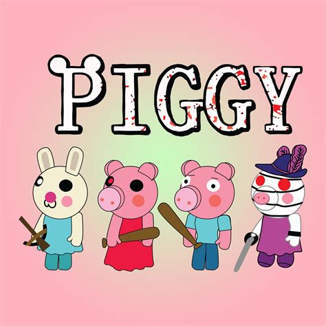 Piggy Roblox Roblox Game Roblox Characters Piggy Svg Piggy Etsy