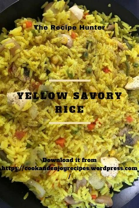 Mexican yellow rice is a delicious side that you can pair with your favorite latin main dishes. Bobby's Yellow Savory Rice | Savory rice, Rice dishes ...
