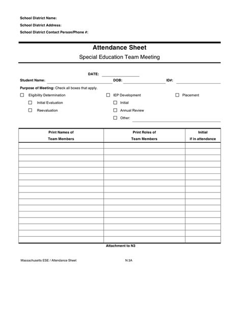Attendance Sheet Download Free Documents For Pdf Word And Excel