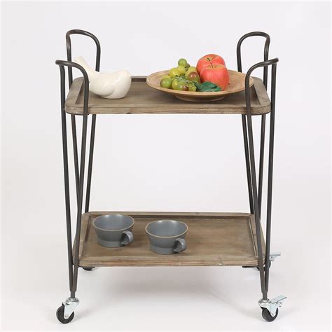 Would be ideal for a coffee or tea service. Borden 2 Tray Multipurpose Bar Cart | Mid century modern ...