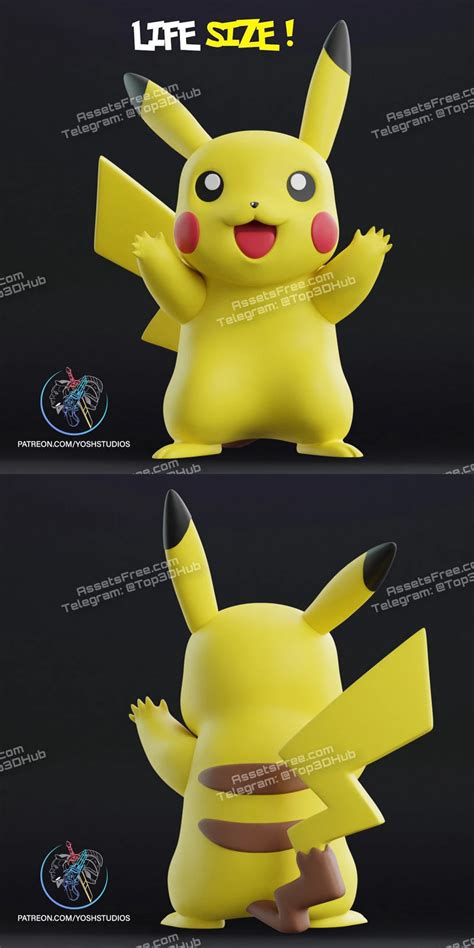 Pikachu ‣ 3d Print Model ‣