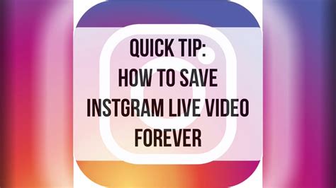How To Save Instagram Live Video In 3 Steps Youtube