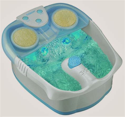 conair waterfall foot spa with lights bubbles and heat boer market