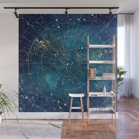 Buy Star Map City Lights Wall Mural By Jennylloyd Worldwide