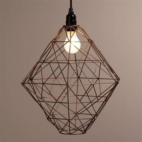 We recommend decoclassic60es with these fittings. Copper Hexagon Twisted Wire Pendant Lamp