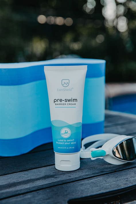 Exershield Pre Swim Lotion Barrier Cream For Swimmers Protects Skin From The Drying And Itchy