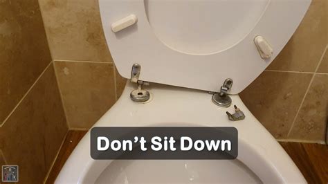 Replacing Broken Toilet Seat Hinges Youtube Broken Toilet Toilet