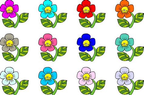 30 Galeri Gambar Bunga Kartun Unik Flower Clip Art 61