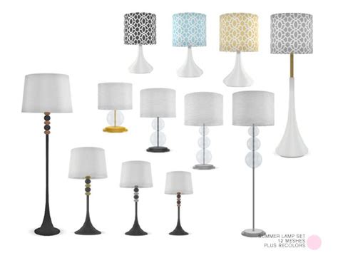Sims 4 Ccs The Best Summer Lamp Set By Dot Sims 4 Cc Furniture
