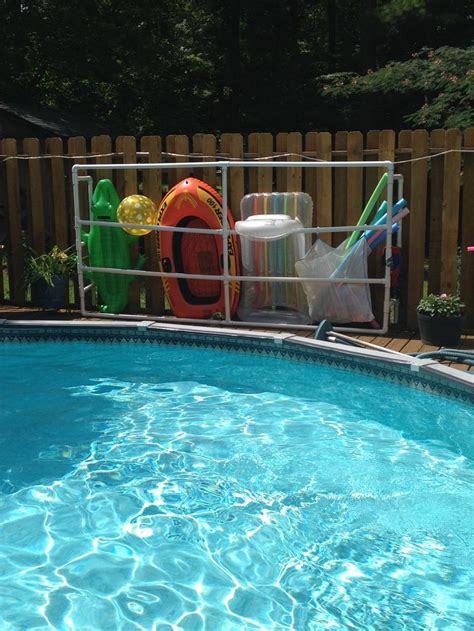 Store bulky outdoor seat cushions and pool toys with our extra large castine storage bin. mesh pool storage bins - Google Search | Pool float storage, Outside pool, Cool pools