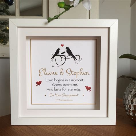Personalised Wedding Ts Personalised Frames As Cute As A Button
