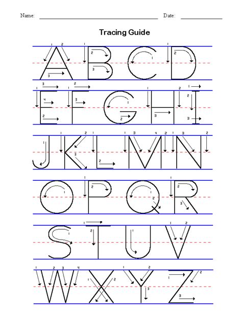 Hand Lettering Alphabet Worksheet