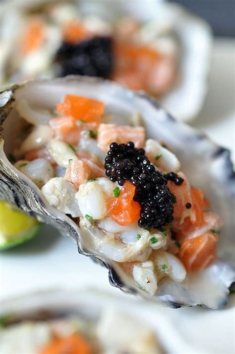Oyster And Scallop Tartare With Ginger Dressing Recettes De Cuisine