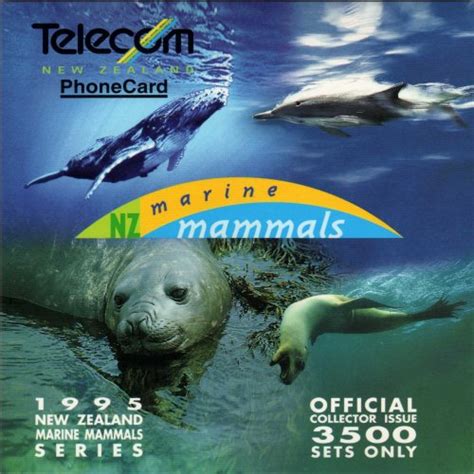 New Zealand Phonecards New Zealand Marine Mammals Pack