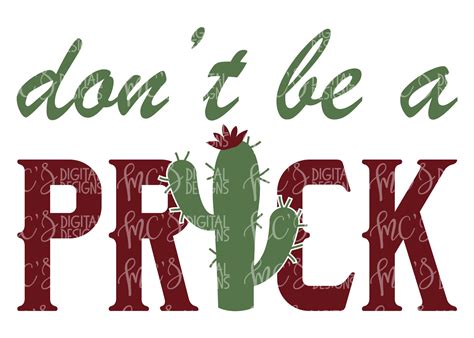 digital download don t be a prick cactus svg prick svg summertime svg summer design