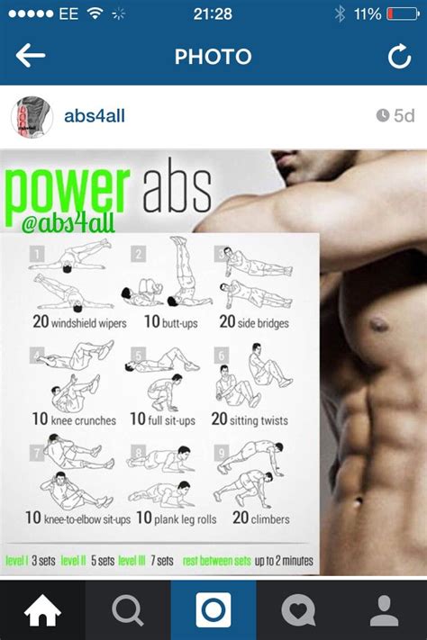 Power Abs Abs Training Workout Plan Fitness Motivation Inspiration