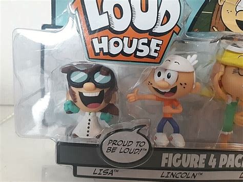 The Loud House Figure 4 Pack Lincoln Lisa Clyde Leni Action Figure