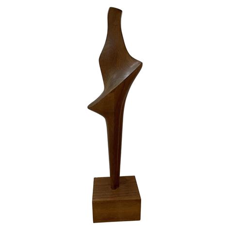 Abstract Walnut Wood Sculpture By Vincent Bellisario For Sale At 1stdibs