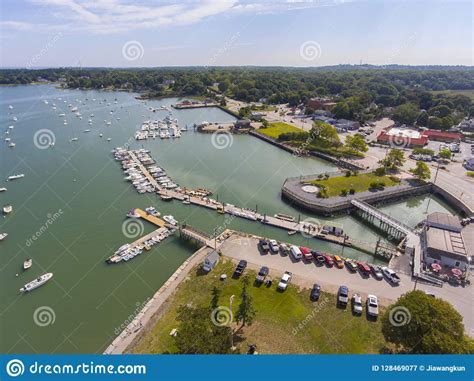 Photo About Hingham Harbor Aerial View In Hingham Near Boston