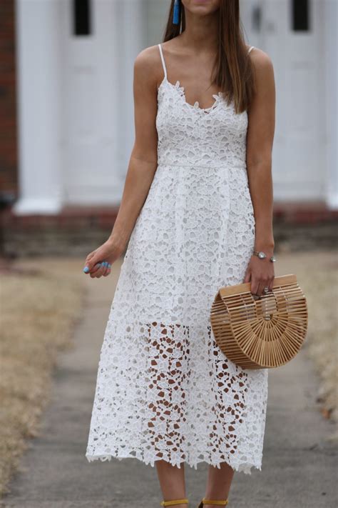 White Lace Midi Dress For The Love Of Glitter