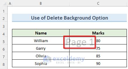How To Remove Page Watermark In Excel Easy Methods