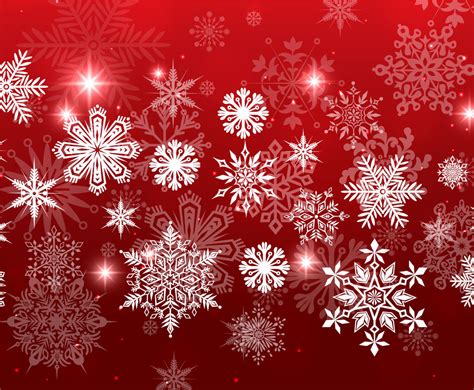 Red Christmas Snowflake Background Vector Art And Graphics