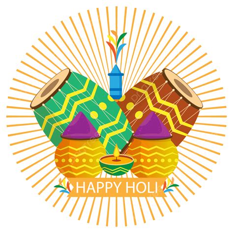 Happy Holi Festival Vector Hd Images Creative Flat Design Holi