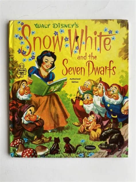 Vintage Whitman Tell A Tale Childrens Book 1957 Walt Disney Snow White