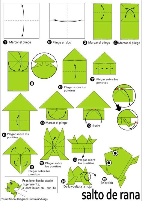 Via Muji Cute Origami Origami Patterns Origami Frog Instructions