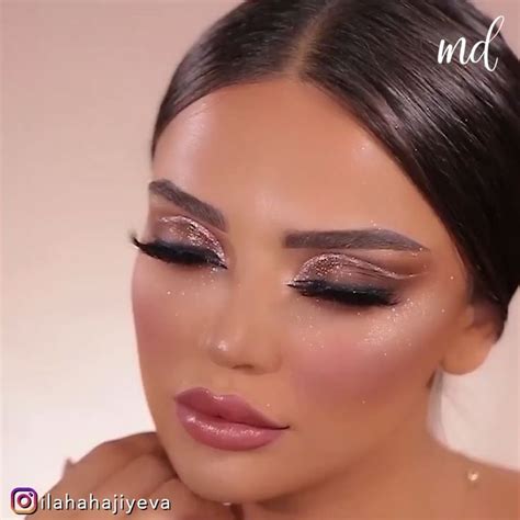 [Видео] shiny makeup look tutorial idea Макияж глаз Идеи макияжа Макияж