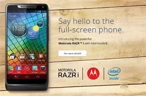 Cult Of Android Motorola Announces The 2ghz Intel Powered Razr I