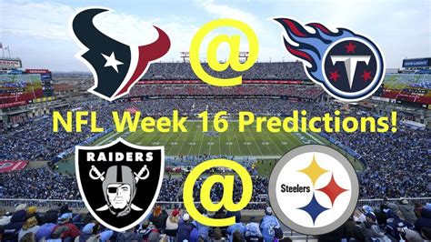 Who Will Be Out After This Week Nfl Week 16 Predictions Youtube