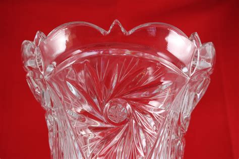 Irena 24 Lead Crystal 9 Heavy Pinwheel Vase Beautiful Etsy