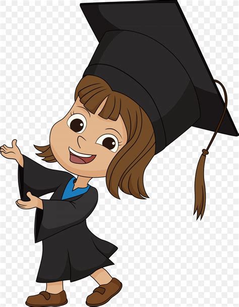 Student Graduation Ceremony Academic Dress Illustration Png