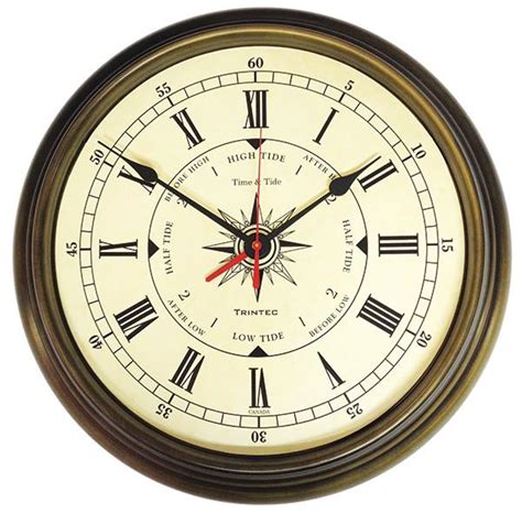 Compass Time And Tide Clock Schelling Corp