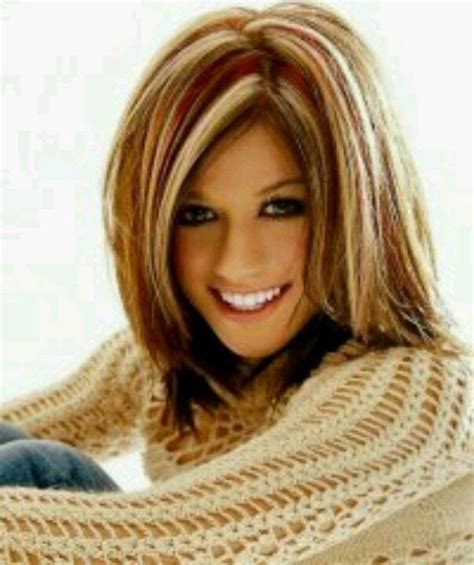 Red Hair With Blonde Highlights In Front - Red Hair With Blonde Money Piece