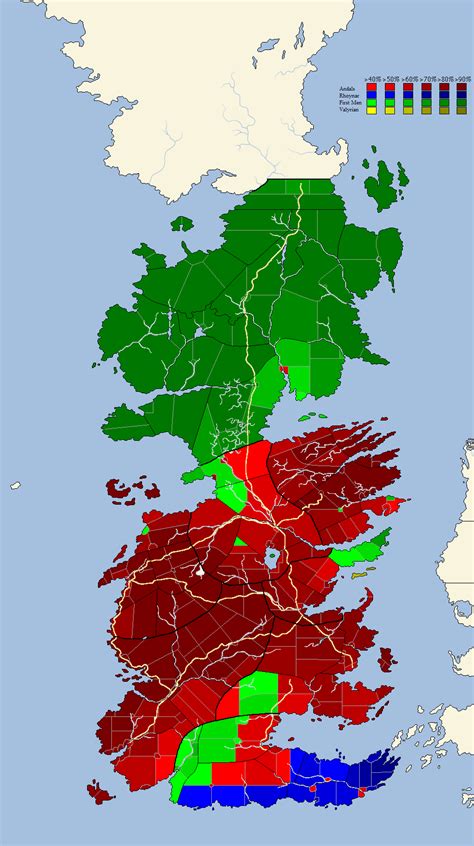 Spoilers All Speculative Westeros Demographic Maps Asoiaf