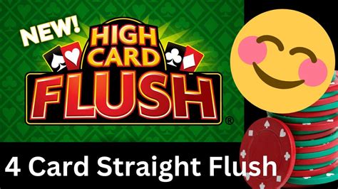 High Card Flush 4 Card Straight Flush 60 To 1 Win Youtube