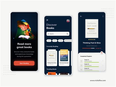 Book Reading App By Keshav Dev For Nickelfox Uiux Design On Dribbble