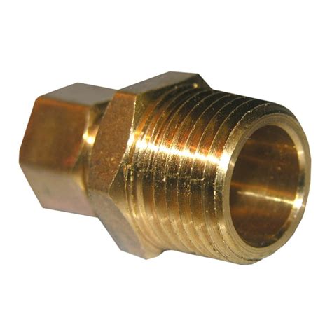 17 6835 38 Inch Compression By 38 Inch Male Pipe Thread Brass Adapter