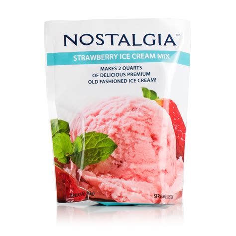 Nostalgia Premium Strawberry Ice Cream Mix 8 Oz