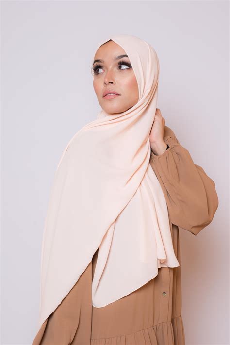 Hijab Mousseline Luxe Nude
